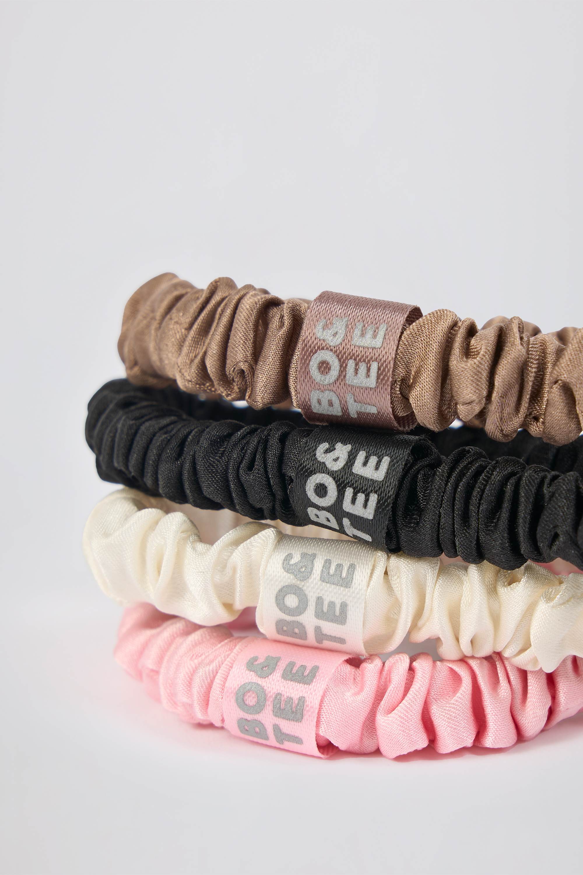 Pack of 4 Silk Scrunchies - Image 4