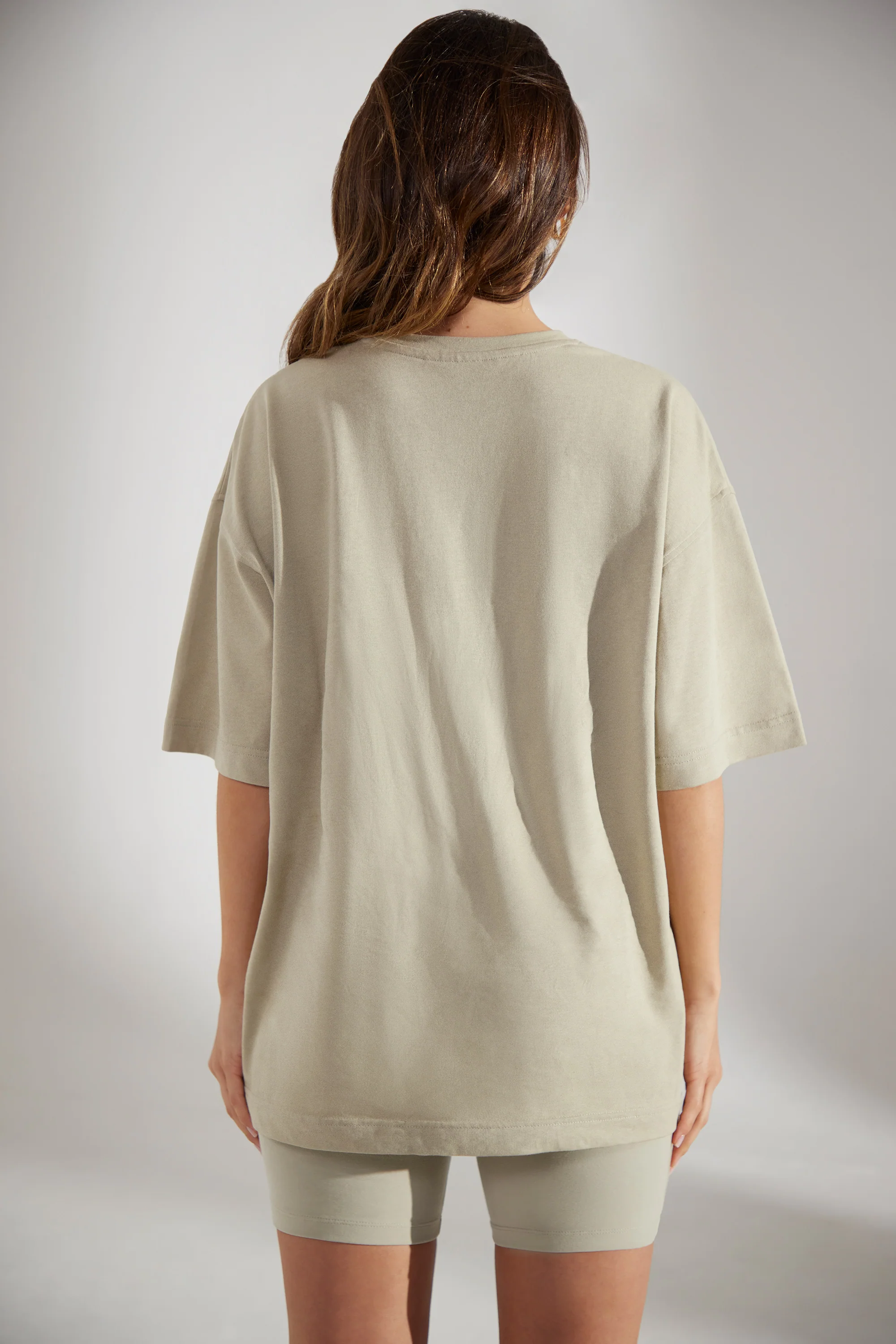 Society - Oversized Short Sleeve T-Shirt in Limestone - Image 3