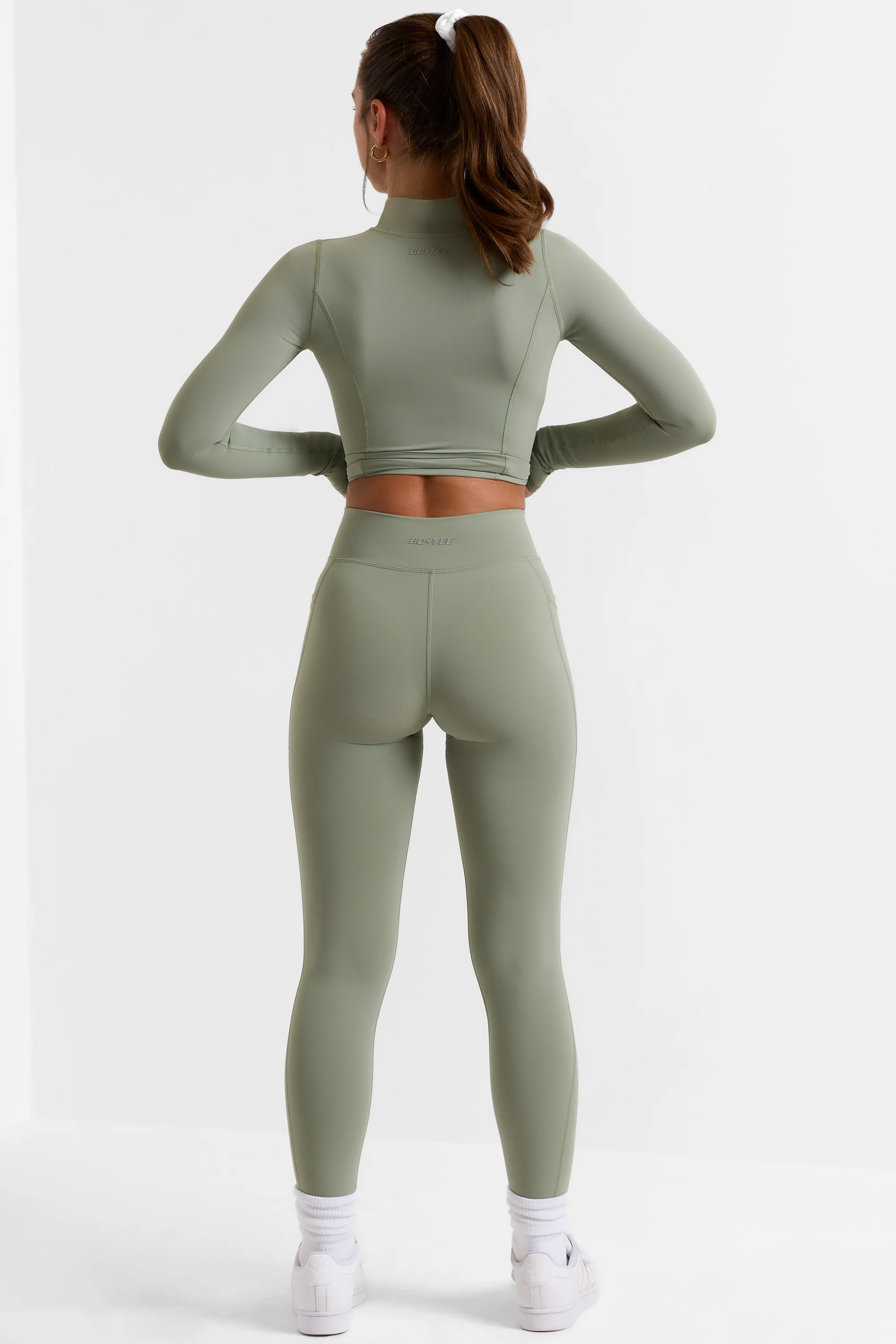 Soft Active Full-Length Leggings in Bamboo Green - Image 4